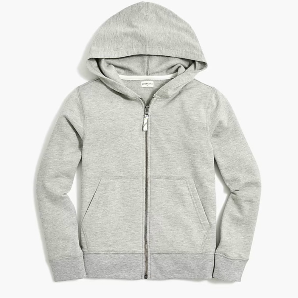 Crewcuts Kids Gray Full-Zip Hoodie Sweatshirt Size S (6-7) all Seasons NWT